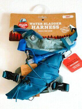 Arcadia Trail Water Bladder Dog Harness Small Blue Reflective Water Resistant